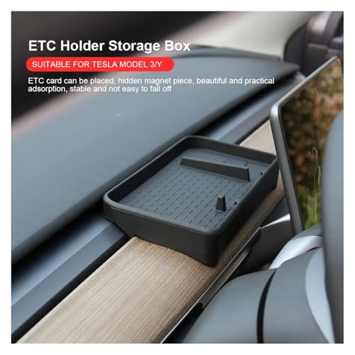 Boîte de rangement magnétique Tesla Model 3 Y plateau silicone