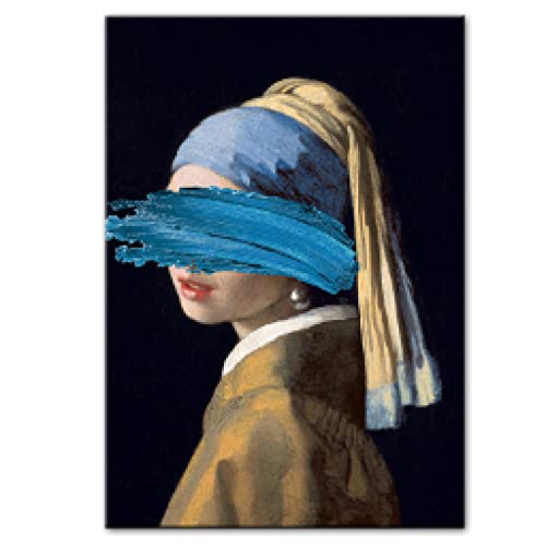 La Fille Avec Une Perle peintures reproductions affiches et gravures mur photos 60x80cm