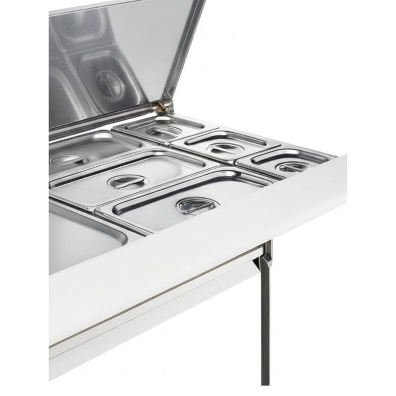 Genérico Saladette Refrigerado 3 Puertas Plan Telescópico - 368 L - GN 1/1 - Frío Ventilado - R290