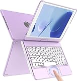 ZXA Keyboard Case for iPad 9th 8th 7th Generation (10.2 Inch, i-Pad 9/8/7, 2021&2020&2019), Case with Touchpad Keyboard 10.2 inch - 2021, Keyboard Cover for iPad 9th Gen/8th Gen/7th Gen