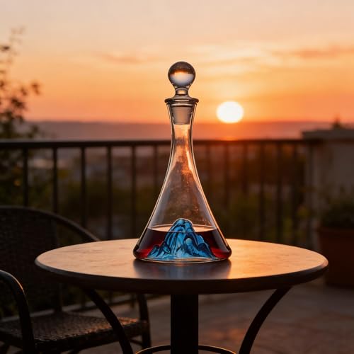 Decanter per Vino Dispenser Bevande Decanter Whisky Alcolici Regalo Uomo Compleanno Bottiglia Vetro Vino Personalizzata Teschio Regalo 40 anni Uomo Accessori Vino Regalo Casa