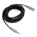 REYTID TRRSS Female to TRRS Male 3.5mm 3m VC1 MiniJack Stereo Extension Cable Compatible with Rode Takstar Audio-Technica Canon Nikon Camera/Video Microphones 10ft Audio Lead