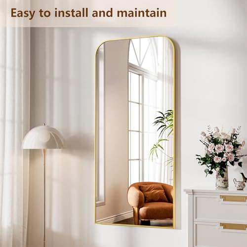 Image of Koonmi Full Length Mirror, 65 inchx24 inch Mirror Full Length with Stand