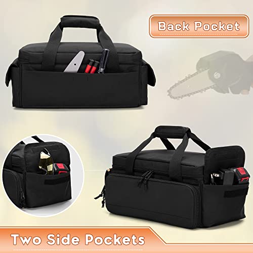 Samdew 4 Inch & 6 Inch Chainsaw Carry Case Only, Chainsaw Tool Storage Bag For 4 In Mini Chainsaw, Portable Chainsaw Accessories Case For 6 In Chainsaw Cordless (No Battery), Bag Only, Patented Design #TOP3