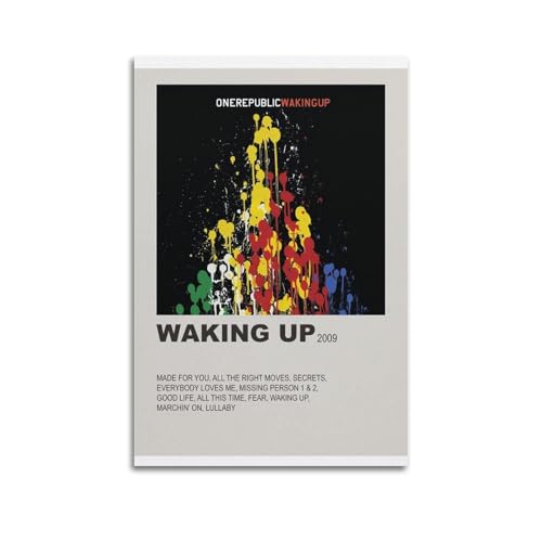 nshdahns OneRepublic - Póster de despertar para pared, diseño vintage, decoración de habitación, póster estético para dormitorio, 20 x 30 cm, estilo sin marco