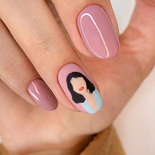 Nagelfolie 12 Stücke Abstrakte Frauen Gesicht Nagel Wasser Transfer Aufkleber Skizze Bild Slider Decals Blume Deco -Bn1621-1632 – Bild 3