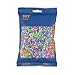 Produktbild Hama Perlen 201-50 Bügelperlen Beutel mit ca. 3.000 bunten Midi Bastelperlen mit Durchmesser 5 mm im Pastell Mix, kreativer Bastelspaß für Groß und Klein