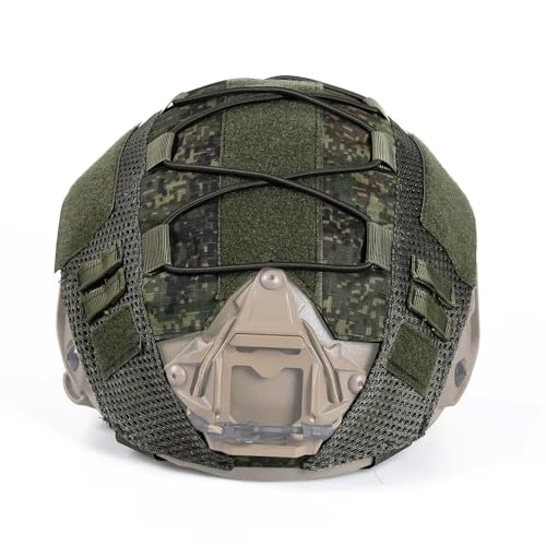 WLXW Tactical Helmet Cover Headwear For Fast MH PJ BJ Helmet With Elastic Rope Airsoft Paintball Helmet Cover Accessories(EMR)