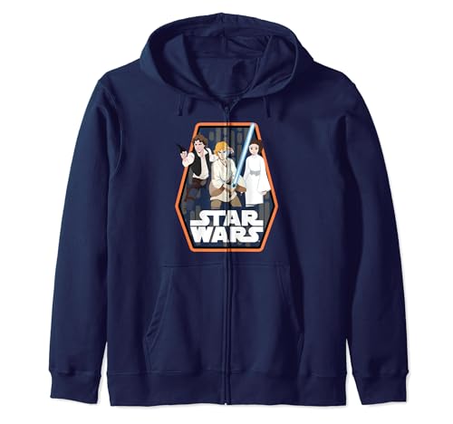 Star Wars Galaxy Of Adventures sweat à capuche à fermeture éclair, cadeau idéal anniversaire