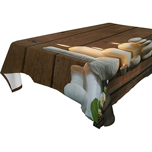 Spa Burning Duftkerzen, Jasmin, 152,4 cm, Tischdecke, quadratisch, für...