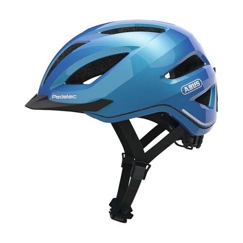 ABUS City-Helm Pedelec 1.1 - Fahrradhelm mit Rücklicht für den Stadtverkehr - für Damen und Herren - Blau, Größe M – Ansicht 1
