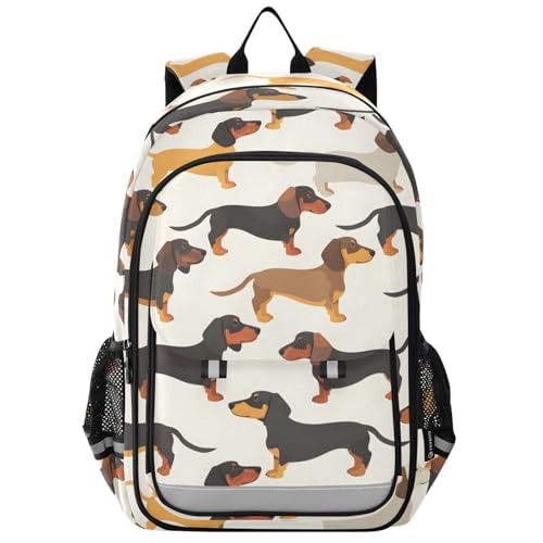 Sac d'école teckel ergonomique et spacieux pour garçon et fille