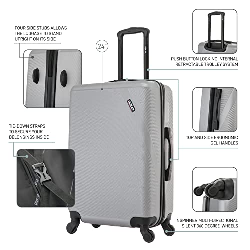 Image of DUKAP DISCOVERY 24-Inch Medium Hardside Spinner Luggage Lightweight Travel