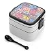 Boîte Bento Poupée De Couleur 2 Est Équipé D'une Vaisselle Spécialement Conçue Pour Les Adultes Et Les Enfants. Convient Pour Le Bureau, L'école Ou Le Pique-Nique