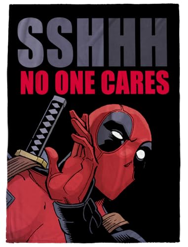 Jay Franco Plush Throw Blanket Soft & Comfy 50x70 Inches Throw for Couch or Bed Cozy Home Dcor for Living Room & Bedroom Multi - Deadpool
