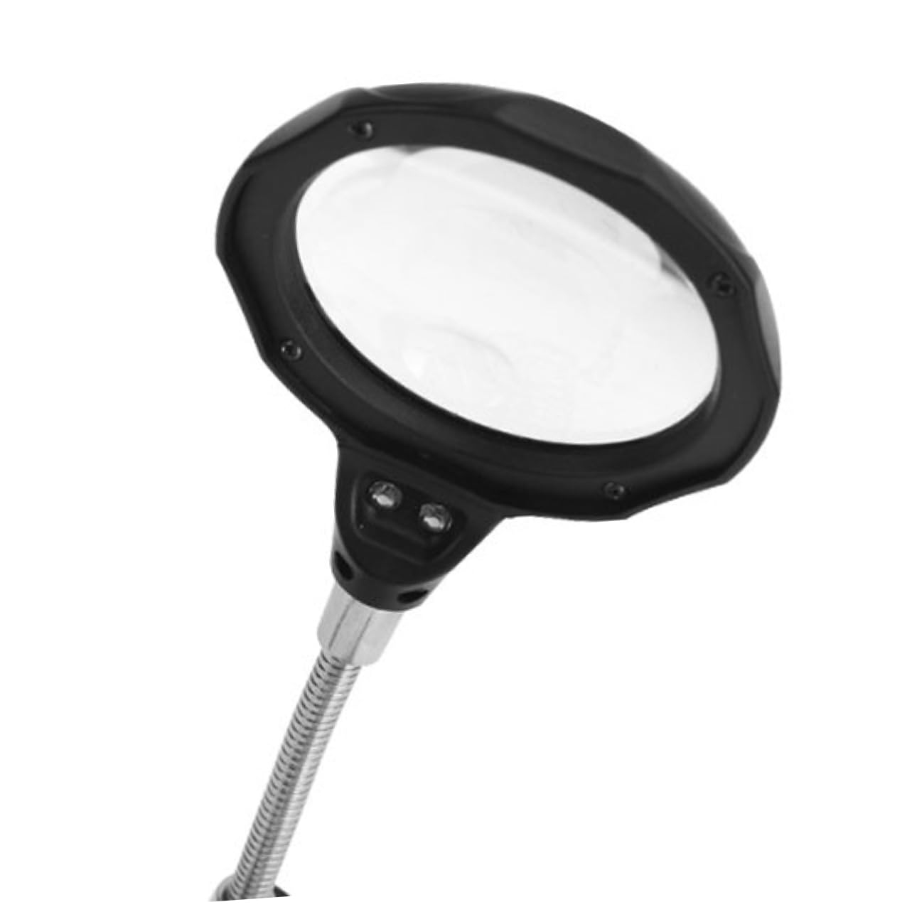 FOYTOKI LED Magnifier Magnifying Lens Auxiliary Alligator Clips Stand Dual LED Light for Electronics Soldering Durable and Construction