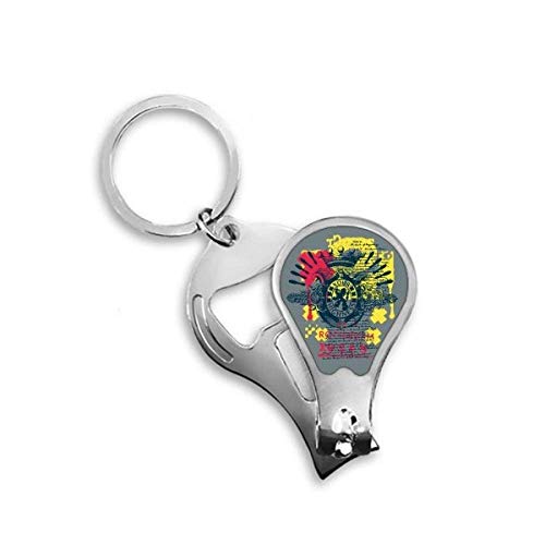 Coupe-ongles lion couronne graffiti avec lames en acier de précision