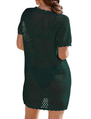 Image of Buauty Womens Swimsuits Coverup Bathing Suits Cover Ups Crochet Swimwear Bikini Beach Dresses 2026 Vacation Outfits