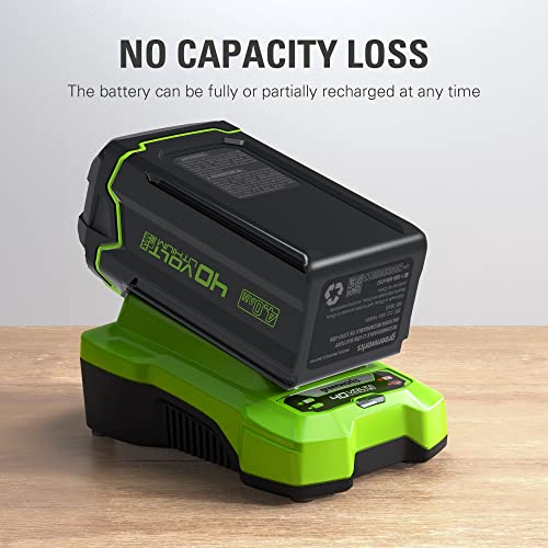 Image of Greenworks 40V 4.0Ah Lithium-Ion Battery (Genuine Greenworks Battery / 75+ Compatible Tools)