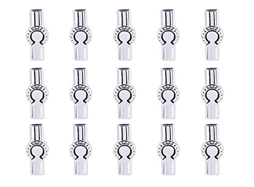 Konmay CLP1359RHD 15 Sets 5.0Mm Rhodium Magnetic Tube Cylinder Jewelry Clasps And Closure cover