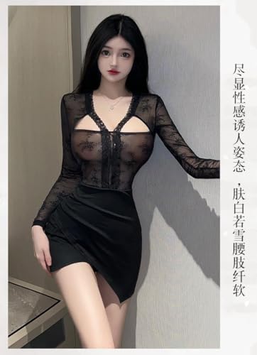 Descubre la mejor manicura y pedicura de LugoPulsa aqui 👈🏼 y pide cita GRAYDREAM-Conjunto-De-Camison-De-Tentacion-Uniforme-De-Pasion-Transparente-De-Encaje-Sexy-De-Lenceria-Sexy-para-Mujer