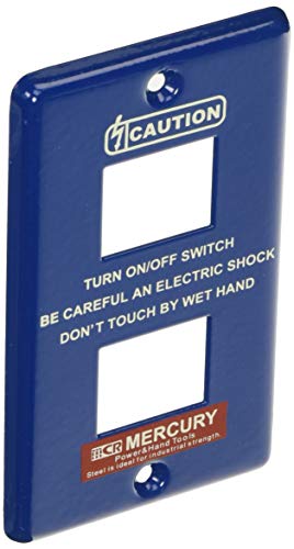 キーストーン デザイン小物 ネイビー マーキュリー スイッチプレート 2ヶ口 MESWPL2N - キーストーン(Key Stone) - 商品画像