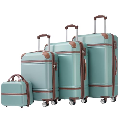 Travel with Ease Using Lightweight Hardshell Luggage Set, 4 Pieces Including 20