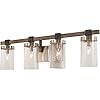 Minka Lavery Wall Light Fixtures 4634-106 Bridlewood Bath Vanity Lighting, 4-Light 240 Watts, Stone Grey