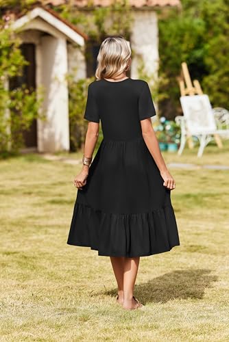 Robe fleurie col en V avec poches intégrées pour un confort fluide - 5