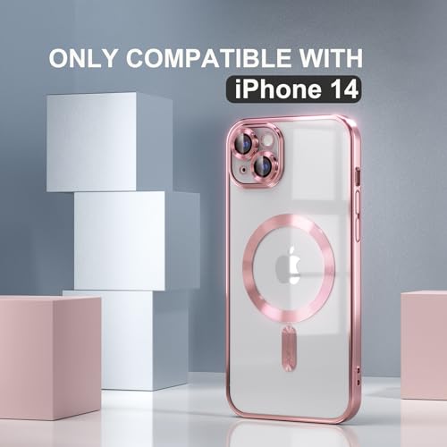 Image of Misea Magnetic for iPhone 14 Case Compatible with MagSafe Pink