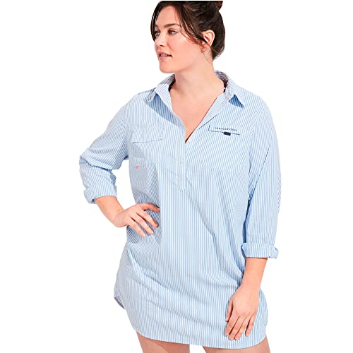 vineyard vines Women's Seersucker Harbor Shirt Cover-up2