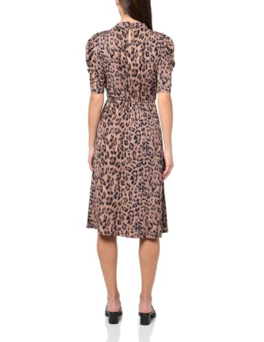 Image of Adrianna Papell Women's Ruffle Neck Short Sleeve Dress