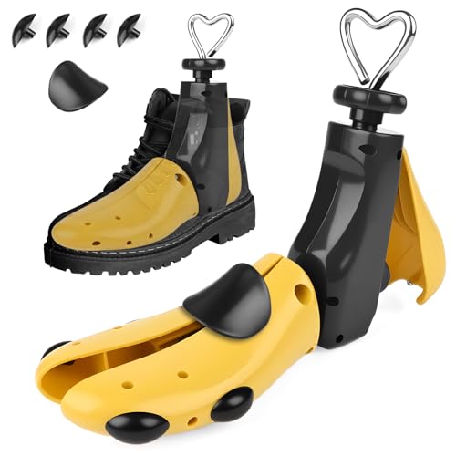 Hormas para Zapatos Hombre Mujer Hormas para Botas, Hormas de Plástico Estirador de Zapatos Ajustable Anchura y Longitud Hormas para Botas, Expansor de Zapatos de 4 vías para Pies Anchos,40-47