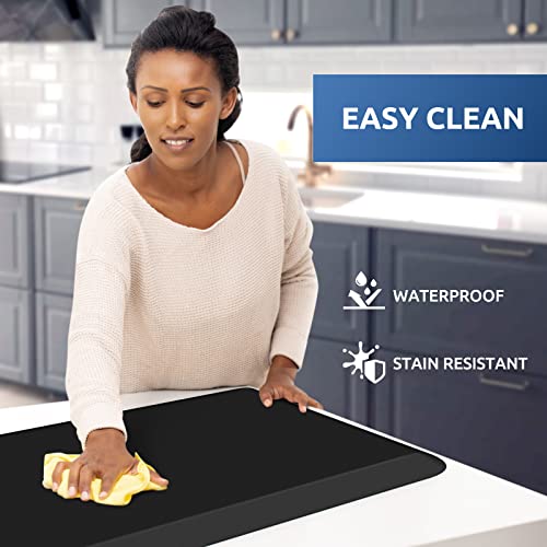 Image of 0.8 inch Thick Kitchen Mat Cushioned Anti Fatigue Rug Comfort Floor Mats | Water-Resistant, Non-Slip, Easy to Clean Comfort Floor Mat for Kitchen, Sink & Office, Multiple Colors & Sizes, 17.3 inchx28 inch