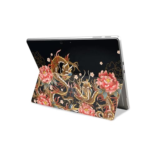 Tablet Skin Compatible with Microsoft Surface Pro 11 (2024) - Stitch Dragons - Premium 3M Vinyl Protective Wrap Decal Cover - Easy to Apply | Crafted in The USA by MightySkins