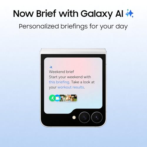 Image of Samsung Galaxy Z Flip7 FE 5G Smartphone with Galaxy AI (Black, 8GB RAM, 256GB Storage), Ultra Sleek Design with 50MP High-Resolution Camera, Exynos 2400, Google Gemini
