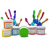 👱‍♂️ FINGERFARBEN FÜR KINDER: In diesem Set erhalten Sie sechs unterschiedliche lebendige und ausdrucksstarke Farben. Mit dabei sind; gelb, rot, blau, grün, orange und magenta. Ihnen sind jedoch keine Grenzen gesetzt; gerne können Sie sich Ihre Wunschfarben zusammen mischen.