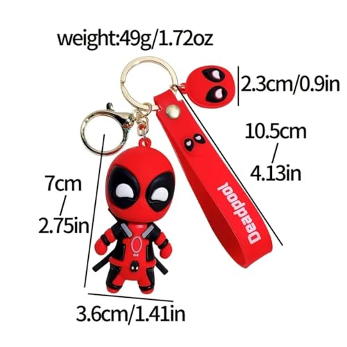Image of Rawan Fresh Dead Superhero Keychains For Girls Boys, Cute Pendant Keychains Accessories, Cute Kawaii Key ring Purse Backpack, Key Chain Accessories Wristlet Key chain Car Charms