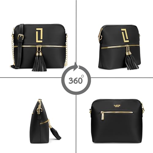 Image of Lavie Luxe Women's Tiara Crossbody Sling Bag | Ladies Purse Handbag | Gift for Women