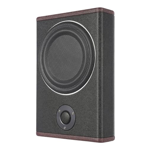 Loobiiny Caisson de Basses de Voiture 8 Pouces amplifié,200W avec amplificateur intégré,Haut-Parleur de boîtier de Basses