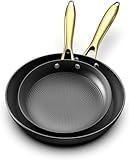 REAL LONG LASTING NON STICK FRYING PANS: imarku frying pans can easily keep long-lasting nonstick while continuing the durability of the cast iron pans, maintaining even heat distribution and excellent heat retention. The non stick pans are designed ...