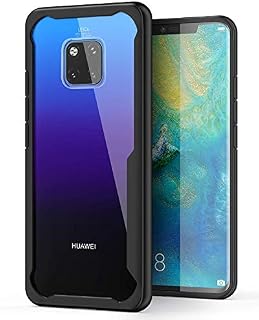 Huawei Mate 20 Pro Case, ORETECH Ultra-Hybrid Transparent Phone Case for Huawei Mate 20 Pro Silicone Frame Shockproof Soft TPU + Anti-Scratch PC Ultra Thin Cover for Huawei Mate 20 Pro - 6.3-Black