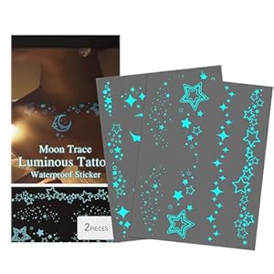 Euyehn Leuchtende Glitzer Aufkleber für Körper