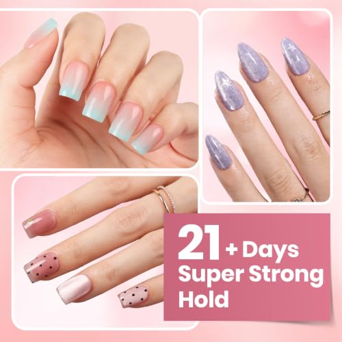 Image of Beetles 2Pcs Nail Glue, Solid Nail Glue for Tipex Instant Apex Nail Tips