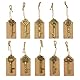 Schlüssel Flaschenöffner - 50 Stück Schlüssel Flaschenöffner mit Kraftpapier Geschenkanhänger und Schnur für Hochzeit Gefälligkeiten antike rustikale Party Dekoration, Bronze-