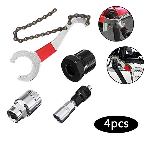 Cloud speeding Bicicletas Desmontaje De Cadena, Juego De Herramientas De 4 Piezas, Repare El Kit de Herramientas De Extracción del Pedalier De La Bicicleta?Adecuado para Muchos Tipos De Bicicletas.