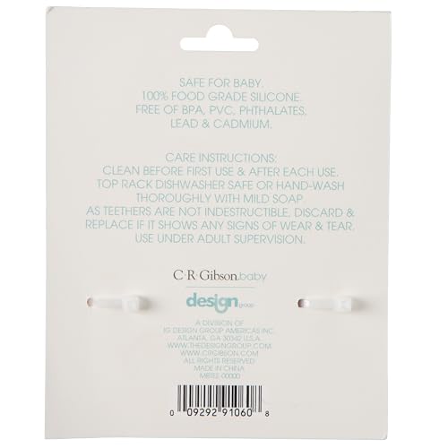 Image of C.R. Gibson 100% Food Grade Silicone Fox Baby Teether for Infants, 2.75 inch x 4.25 inch, Multicolor