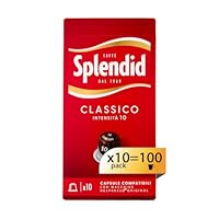 Splendid - Capsule Caffè Espresso Classico - 100 Capsule in Alluminio - 10 pacchetti da...