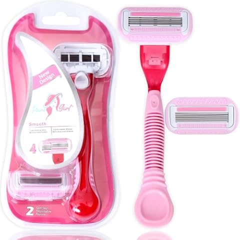 Pure Girl Women's Disposable Razor with Blades Cover