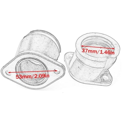Adaptador de carburador con manguito de goma resistente para colector Z750 5